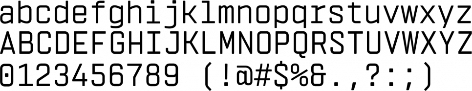 Vin Mono Pro Font Sample